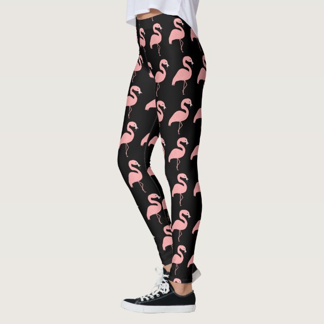 Flamingo Design Sie wählen Hintergrundfarbe Leggings (Links)