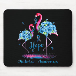 Flamingo Diabetes-Bewusstsein Mousepad