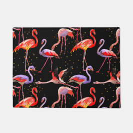 Flamingo Door Mat farbenfrohe Vögel Fußmatte