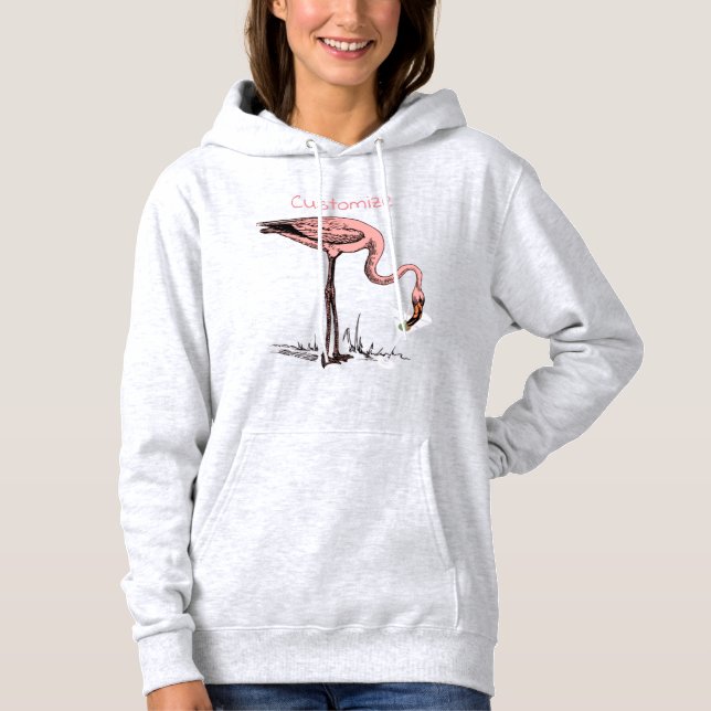 Flamingo Drinking Martini Thunder_Cove Hoodie (Vorderseite)