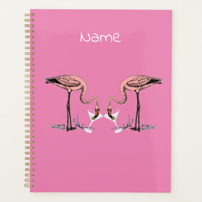 Flamingo Drinking Martini Thunder_Cove Planer (Vorderseite)