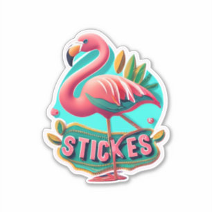 Flamingo Elevation Your Style with Stickers Aufkleber