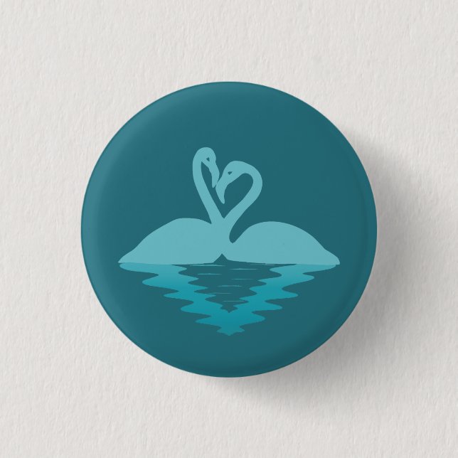 Flamingo Embrace Button (Vorderseite)