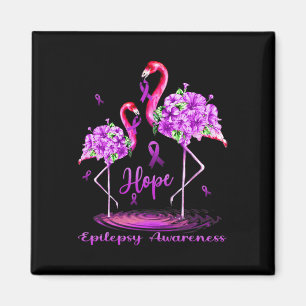 Flamingo Epilepsy Awareness Magnet