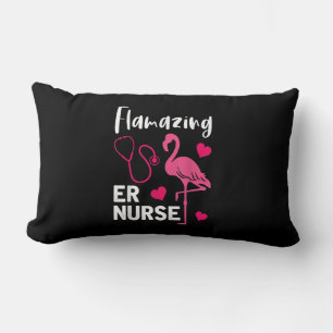 Flamingo ER Nurse Emergency Nurse Gift Lendenkissen