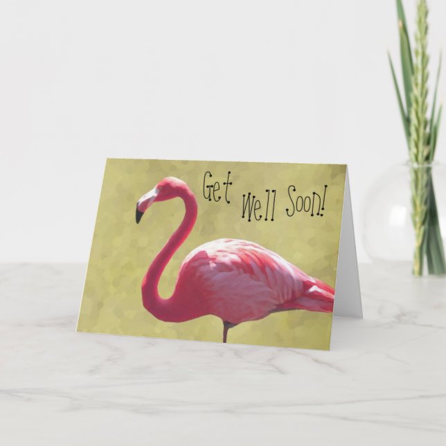 Flamingo erhalten wohle bald Karte (Vorderseite)