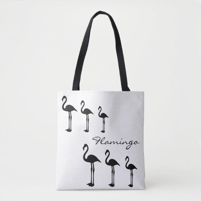 Flamingo Evolution Funky Tote Bag Tasche (Vorderseite)