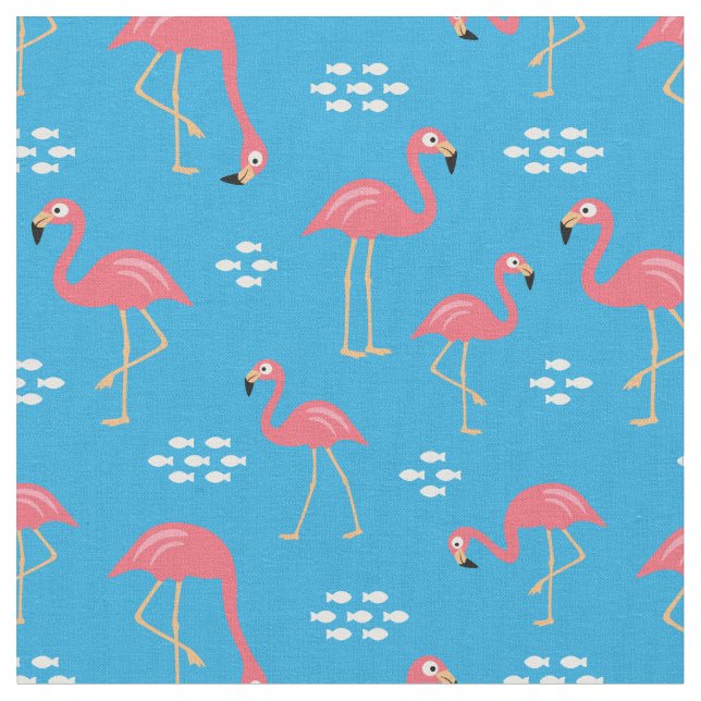 Flamingo Fabric Stoff (Nahaufnahme)