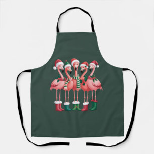 Flamingo-Fan Geschenk Weihnachten Fröhliche Xmas Schürze