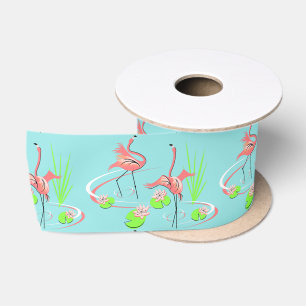Flamingo Fandango Duo 2 Farbbandsatat Satinband