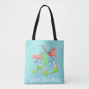 Flamingo Fandango Duo Text über Multiback Tasche
