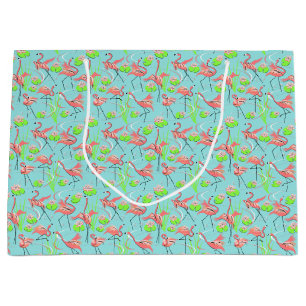 Flamingo Fandango Multi Geschenktasche groß Große Geschenktüte
