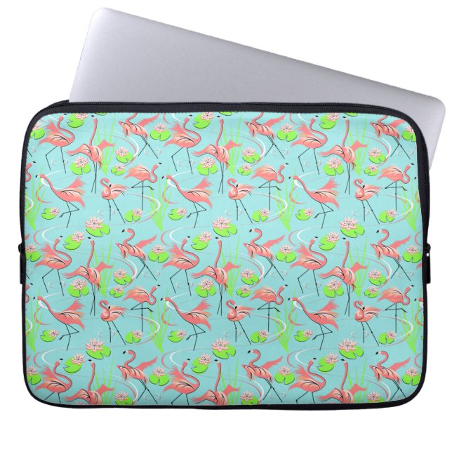 Flamingo Fandango Multi Laptop Ärmel Laptopschutzhülle (Vorderseite)