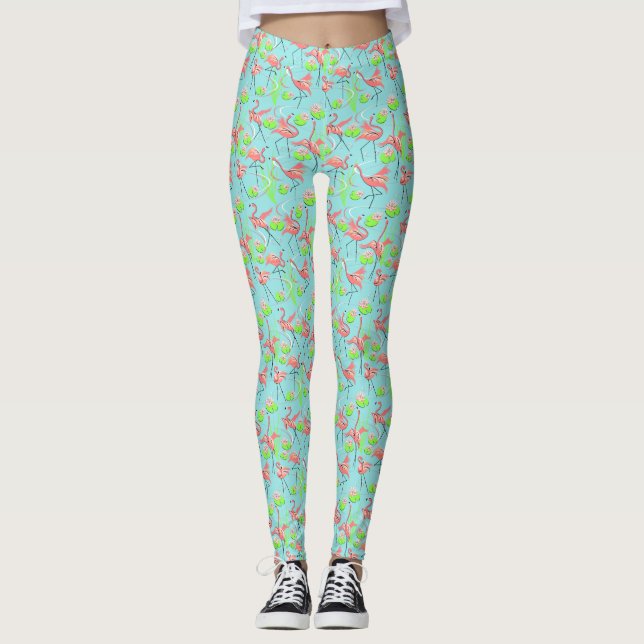 Flamingo Fandango Multi Leggings (Vorderseite)