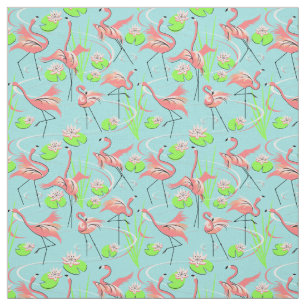 Flamingo Fandango Multi Stoff kleines Muster