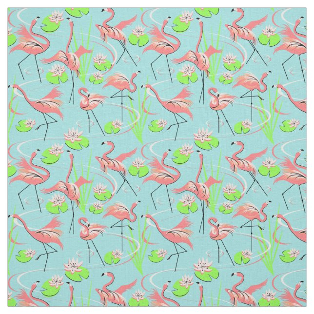 Flamingo Fandango Multi Stoff kleines Muster (Muster)