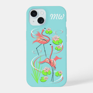 Flamingo Fandango Slim Duo Monogram-iPhone-Hülle iPhone 15 Hülle