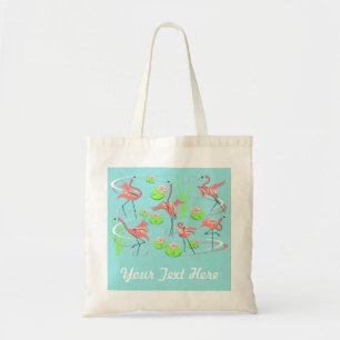 Flamingo Fandango Text Tasche