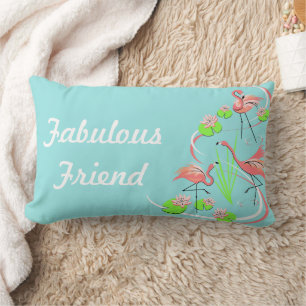 Flamingo Fandango Trio Fabulous Friend Lumbar Lendenkissen