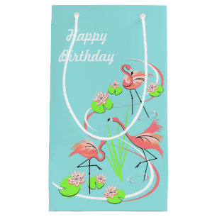 Flamingo Fandango Trio Happy Birthday kleine Geschenktüte