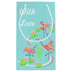Flamingo Fandango Trio mit Liebe klein Kleine Geschenktüte