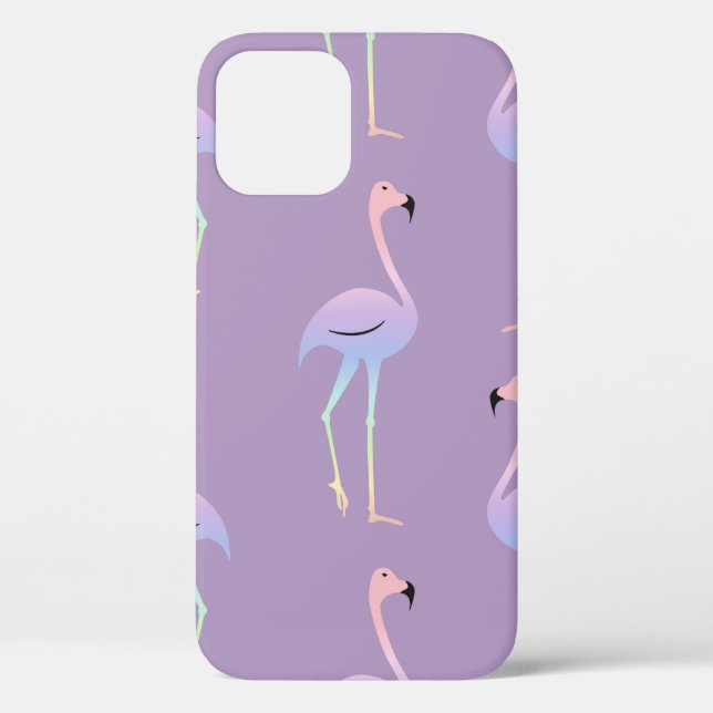 Flamingo farbiger Regenbogenvogel. Schöne nahtlos Case-Mate iPhone Hülle (Rückseite)