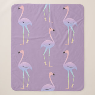 Flamingo farbiger Regenbogenvogel. Schöne nahtlos Sherpadecke
