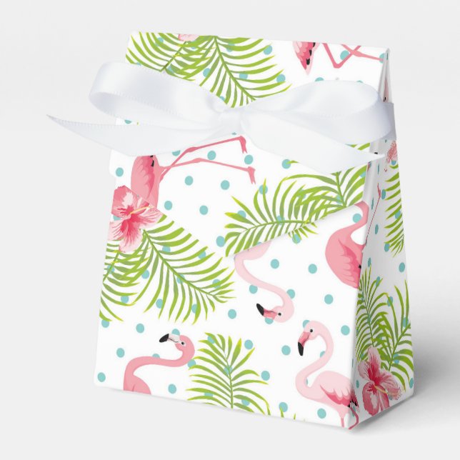 Flamingo Favor Box Geschenkschachtel (Vorderseite)