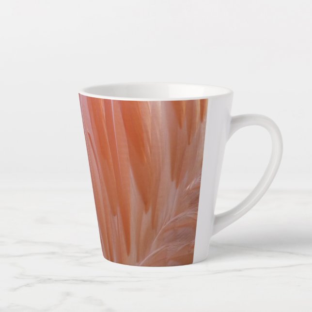 Flamingo Feathers in Pink-Schatten Milchtasse (Rechts)