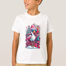 Flamingo Festivals Weihnachtsmannmütze und Brillen