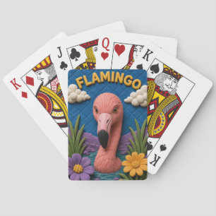 Flamingo-Feuchtgebietsbecken Modern KlayKoo Spielkarten