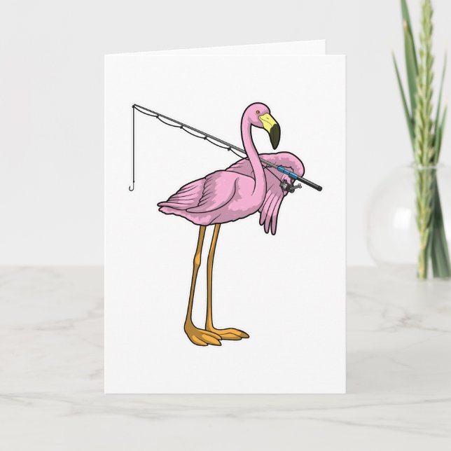 Flamingo Fishing Fisher Karte (Vorderseite)