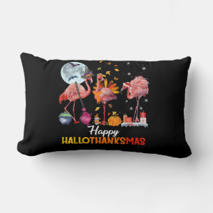 Flamingo Flamingo Erntedank Halloween Lendenkissen