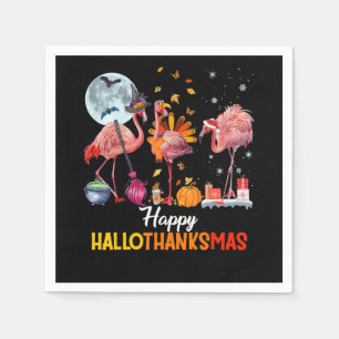 Flamingo Flamingo Erntedank Halloween Serviette