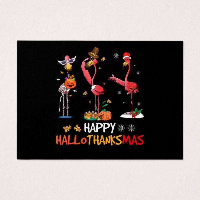 Flamingo | Flamingo Happy HalloThanksmas (Vorderseite)
