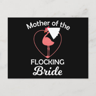 Flamingo   Flamingo-Hochzeit Mor der sich scharend Ankündigungspostkarte