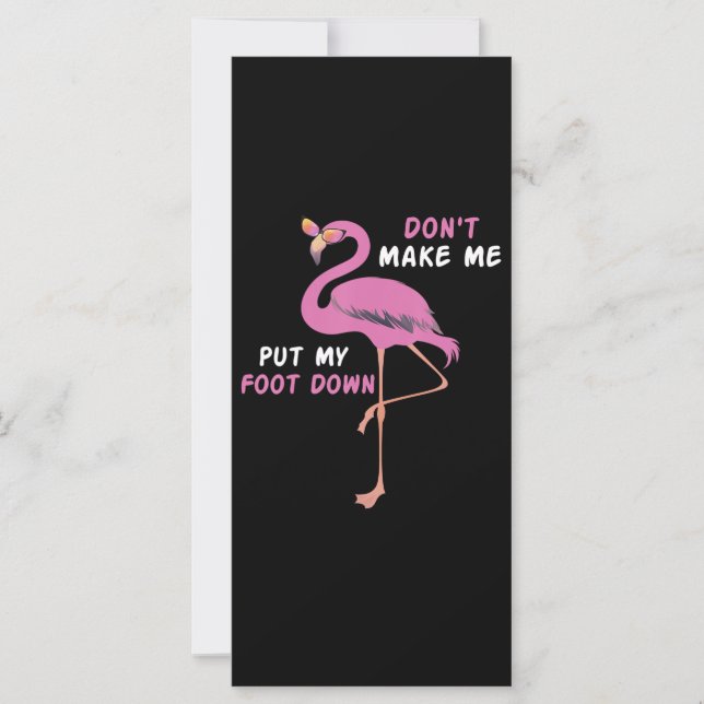 Flamingo | Flamingo mit Brille machen Sie mich nic (Vorderseite)