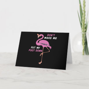 Flamingo   Flamingo mit Brille machen Sie mich nic Dankeskarte