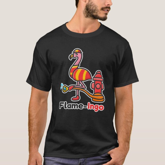 Flamingo Flamingo Pun T-Shirt (Vorderseite)