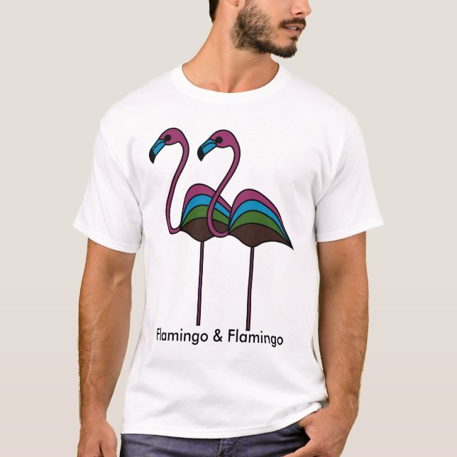 Flamingo & Flamingo T-Shirt (Vorderseite)
