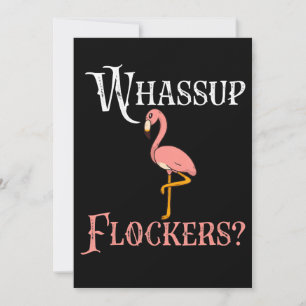 Flamingo   Flamingo Whassup Flockers Dankeskarte