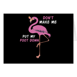 Flamingo Flamingo With Glasses Dont Make Me Put