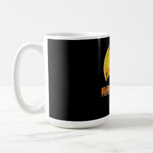 Flamingo Flamingoween Funny Witch Halloween Kaffeetasse