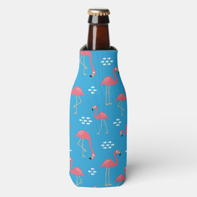 Flamingo Flasche Cooler Flaschenkühler (Flaschenvorderseite)