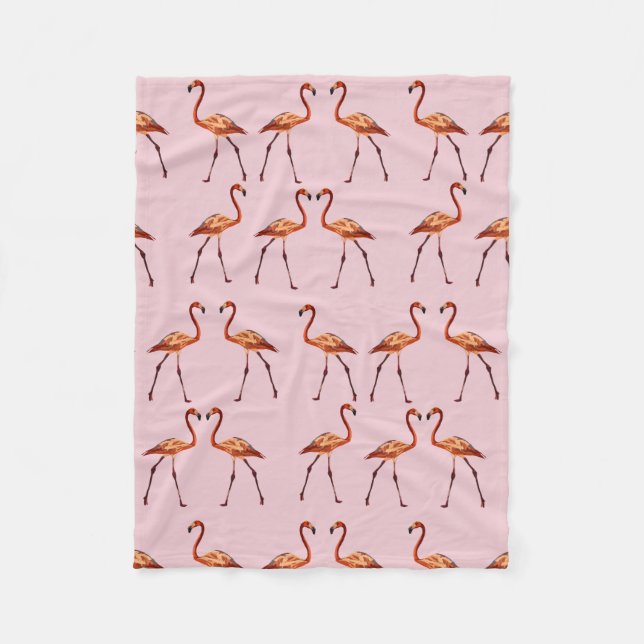 Flamingo Fleece Blanket (Vorderseite)