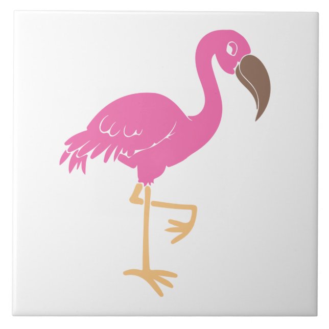 Flamingo Fliese (Vorderseite)