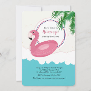 Flamingo Float Einladung
