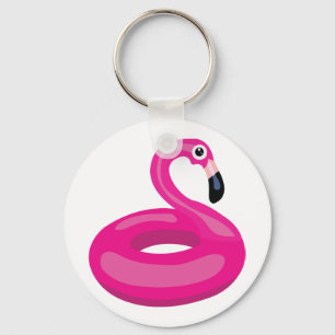 Flamingo Floatie Schlüsselanhänger