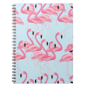 Flamingo Flock: Tropische Vintage Printwerbung Notizblock