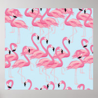 Flamingo Flock: Tropische Vintage Printwerbung